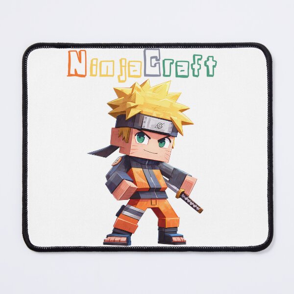 Item preview, NinjaCraft Minecraft Naruto - Cute Blocky Lego Style Art Print designed and sold by DesignArtist.ia.