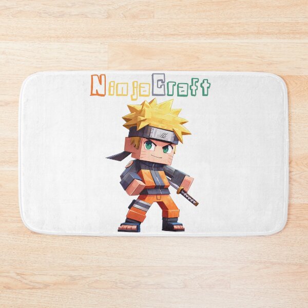 Item preview, NinjaCraft Minecraft Naruto - Cute Blocky Lego Style Art Print designed and sold by DesignArtist.ia.