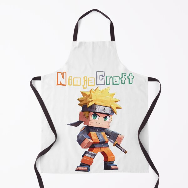 Item preview, NinjaCraft Minecraft Naruto - Cute Blocky Lego Style Art Print designed and sold by DesignArtist.ia.