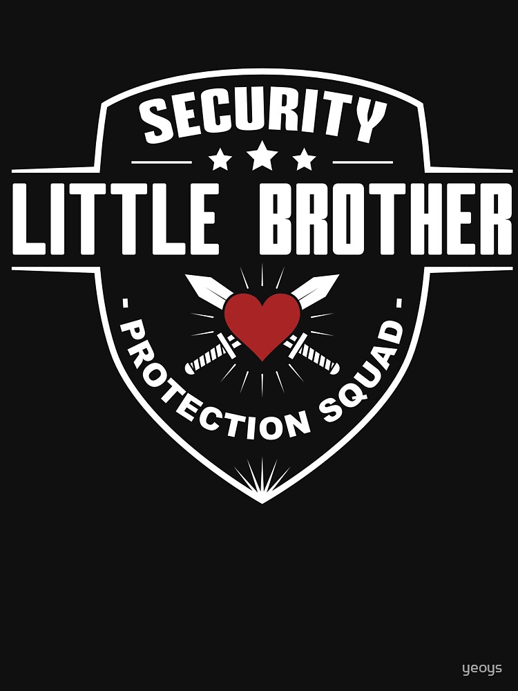Thumbnail 7 von 7, Essential T-Shirt, Security Little Brother Protection Squad - Funny Sibling Gift designt und verkauft von yeoys.