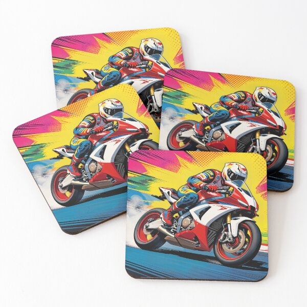 Item preview, Full Throttle Motorcycle Pop Art designed and sold by Ink Art Design.