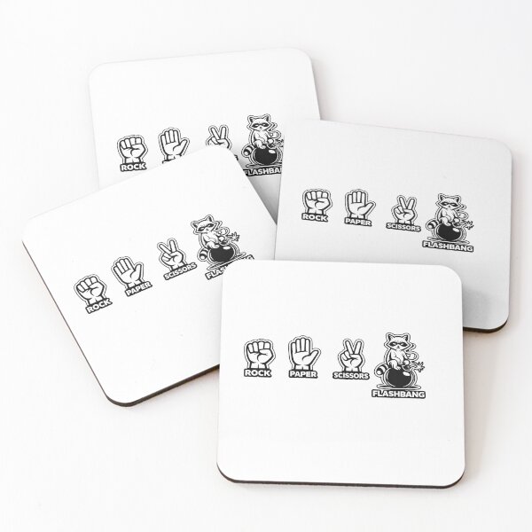 Item preview, Rock Paper Scissors Flashbang Funny Gamer Raccoon Meme designed and sold by VibeOffline Studio.