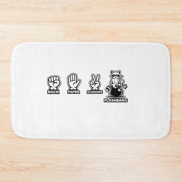 Item preview, Rock Paper Scissors Flashbang Funny Gamer Raccoon Meme designed and sold by VibeOffline Studio.