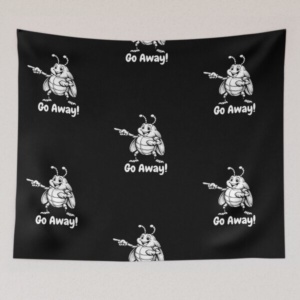 Item preview, Go Away T-Shirt With Beetle designed and sold by BsDrip.