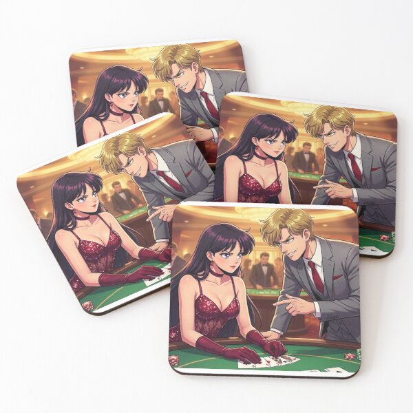 Item preview, Rei and Jadeite at the Casino designed and sold by Solace Sparkles.