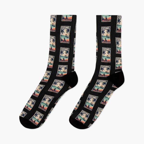 Item preview, Cozumel Mexico Vintage Travel Poster designed and sold by dudelinart.