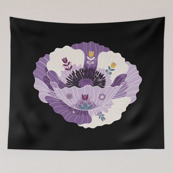 Item preview, Oriental Poppy – Scandinavian Folk Art by heidiannemorris © designed and sold by FOLK ART FUSION by heidiannemorris.