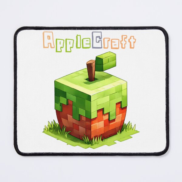 Item preview, AppleCraft Minecraft Apple - Cute Blocky Lego Style Art Print designed and sold by DesignArtist.ia.