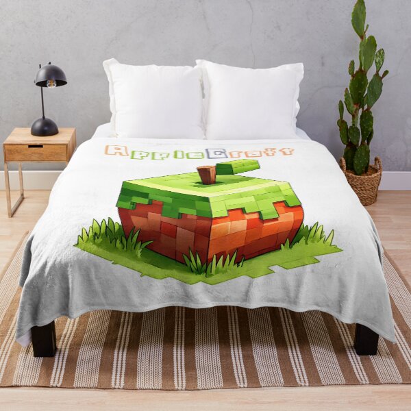 Item preview, AppleCraft Minecraft Apple - Cute Blocky Lego Style Art Print designed and sold by DesignArtist.ia.