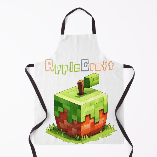 Item preview, AppleCraft Minecraft Apple - Cute Blocky Lego Style Art Print designed and sold by DesignArtist.ia.