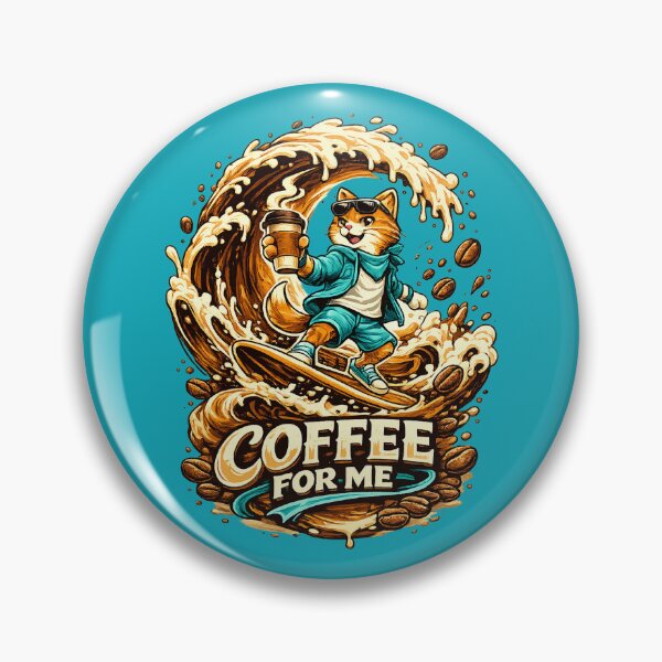 Item preview, Cool Cat Coffee Wave  designed and sold by annenambiro.