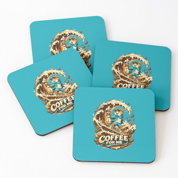 Item preview, Cool Cat Coffee Wave  designed and sold by annenambiro.