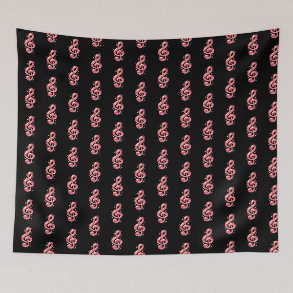 Item preview, Red bubbly treble clef in cute animated style designed and sold by Sn1ver.
