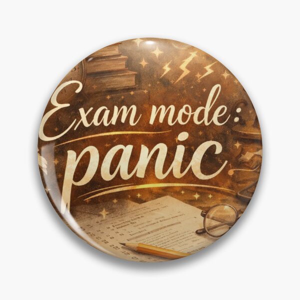 Item preview, Exam Mode Panic – Funny Student Study Aesthetic Quote Design designed and sold by Sanika arts .