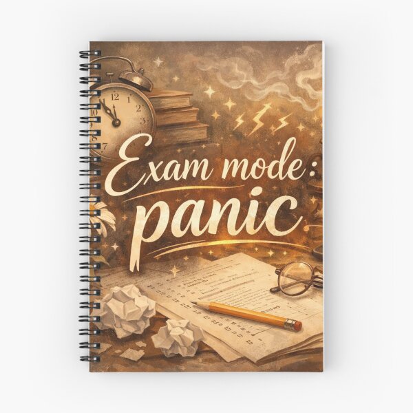 Item preview, Exam Mode Panic – Funny Student Study Aesthetic Quote Design designed and sold by Sanika arts .