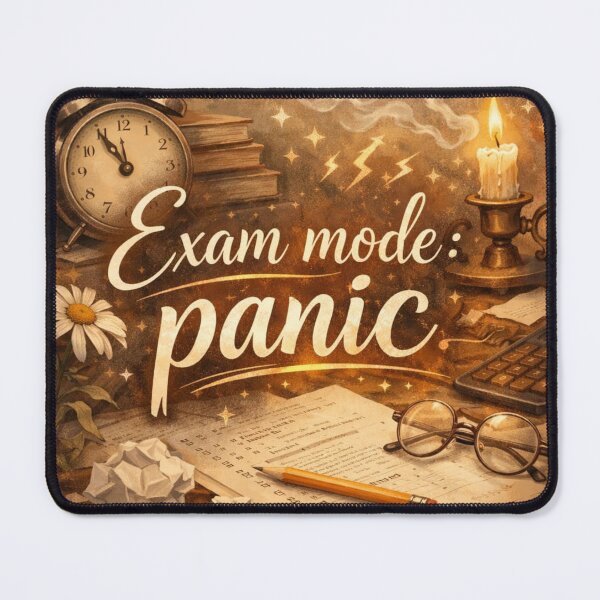 Item preview, Exam Mode Panic – Funny Student Study Aesthetic Quote Design designed and sold by Sanika arts .