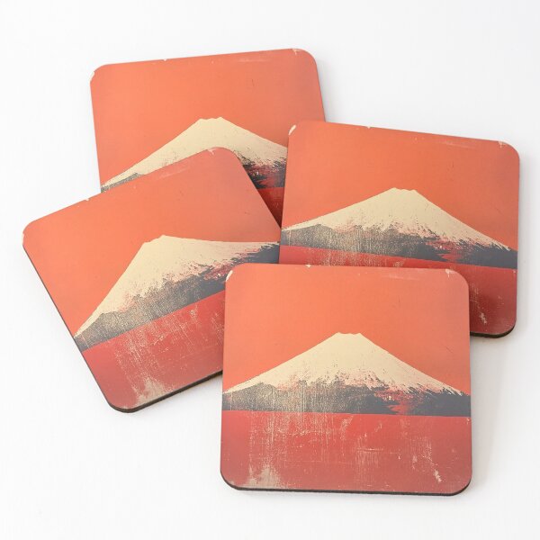 Item preview, Vintage Japanese Crimson Fuji designed and sold by MUGEN GALLERY.