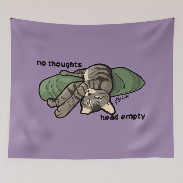 Item preview, no thoughts head empty designed and sold by Art by Meddy Jurack.