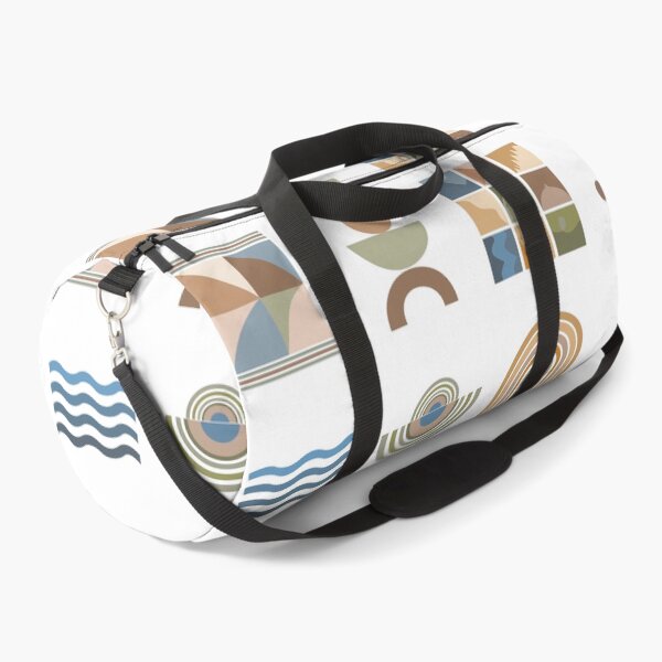 Item preview, Retro-style pattern featuring diverse geometric elements in earth tones. Comprises olive green and tan rectangles designed and sold by CreativebyTKK.