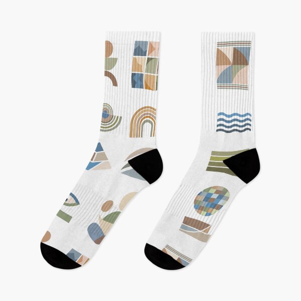Item preview, Retro-style pattern featuring diverse geometric elements in earth tones. Comprises olive green and tan rectangles designed and sold by CreativebyTKK.