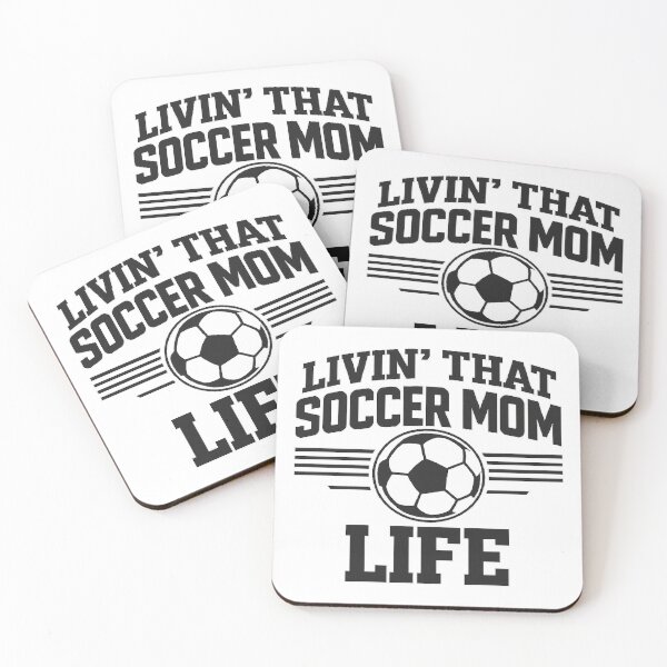 Item preview, Livin' That Soccer Mom Life,Sports Mom, Soccer Mom designed and sold by CloudyPress.