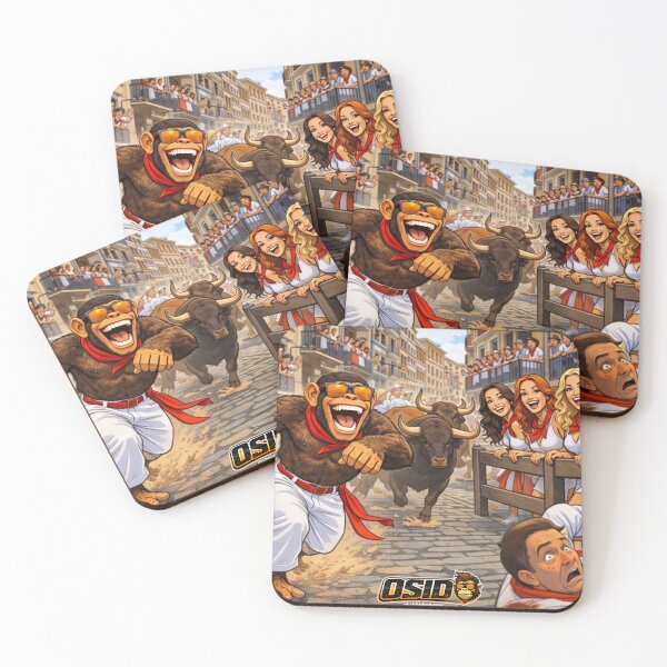 Item preview, OSID Monkey Running of the Bulls – Festival Mayhem designed and sold by 131Mayhem.