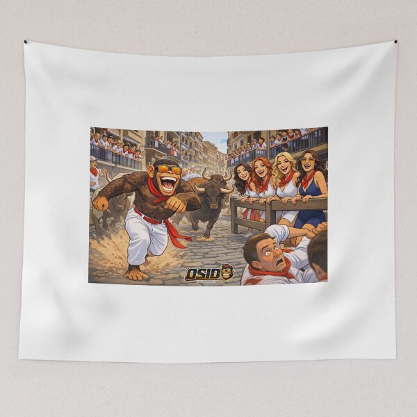 Item preview, OSID Monkey Running of the Bulls – Festival Mayhem designed and sold by 131Mayhem.