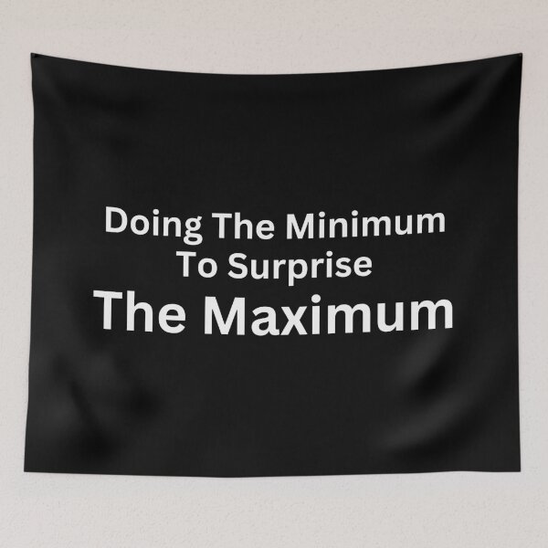 Item preview, Doing The Minimum, Quote That Speaks For You designed and sold by SWETA HALDER.