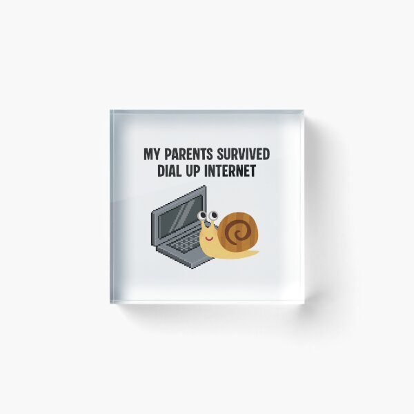 Item preview, My Parents Survived Dial-Up Internet – Funny Snail PC Design designed and sold by EVESTUDIOART.