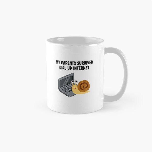 Item preview, My Parents Survived Dial-Up Internet – Funny Snail PC Design designed and sold by EVESTUDIOART.