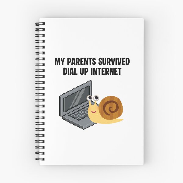 Item preview, My Parents Survived Dial-Up Internet – Funny Snail PC Design designed and sold by EVESTUDIOART.