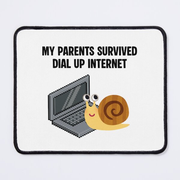 Item preview, My Parents Survived Dial-Up Internet – Funny Snail PC Design designed and sold by EVESTUDIOART.