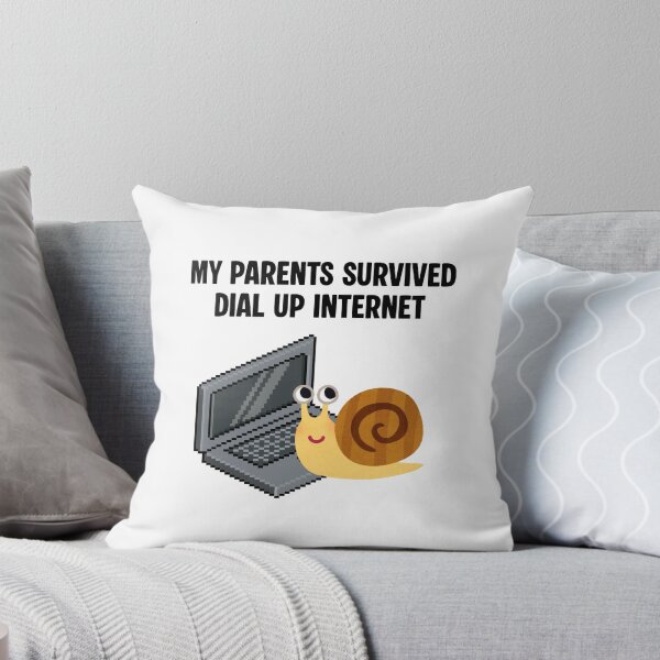 Item preview, My Parents Survived Dial-Up Internet – Funny Snail PC Design designed and sold by EVESTUDIOART.