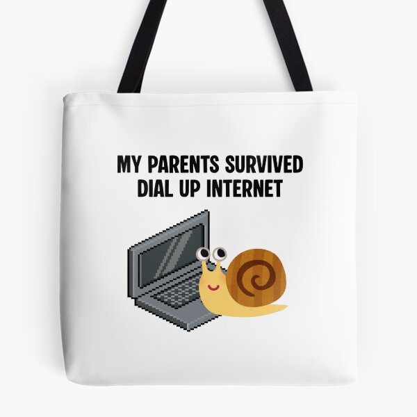 Item preview, My Parents Survived Dial-Up Internet – Funny Snail PC Design designed and sold by EVESTUDIOART.
