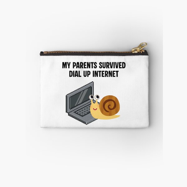 Item preview, My Parents Survived Dial-Up Internet – Funny Snail PC Design designed and sold by EVESTUDIOART.