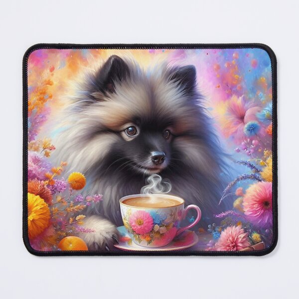Item preview, Keeshond Drinking Coffee designed and sold by The Coffee Critters.