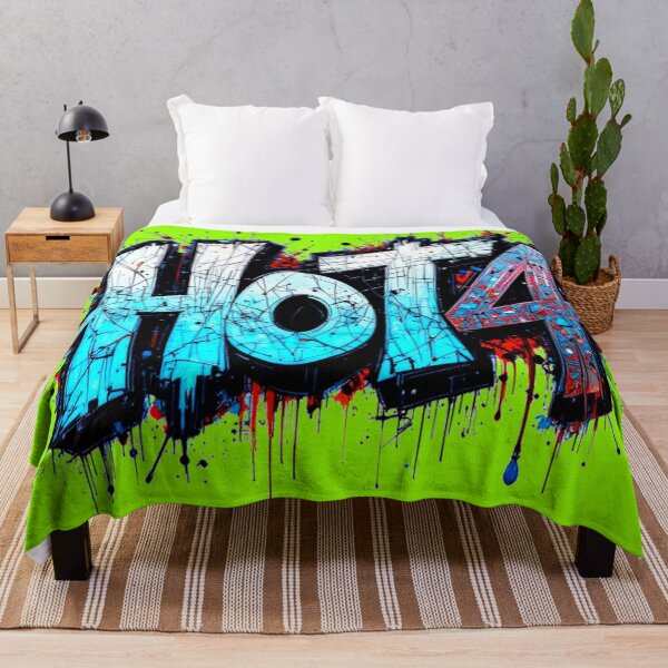 Item preview, Hot 4 Graffiti Text Design in blue-white-red designed and sold by Hot4Shirt.
