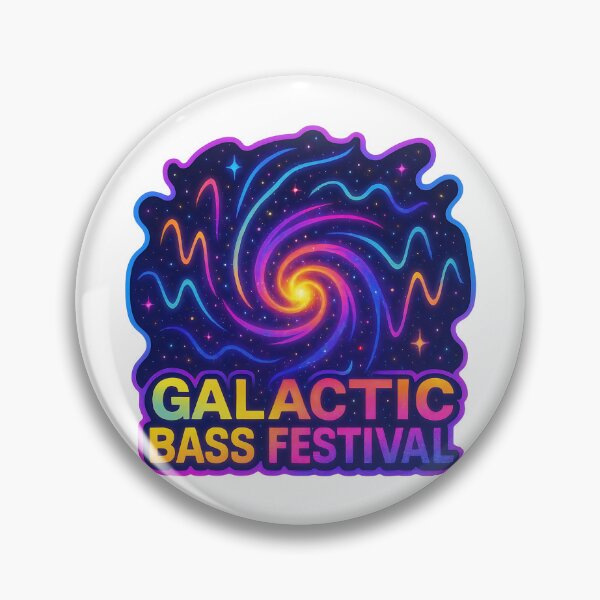Item preview, Galactic Bass Festival – Cosmic EDM Rave Graphic Design designed and sold by |TRSSHOP|.