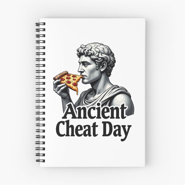 Item preview, Funny Ancient Greek Statue Pizza Cheat Day designed and sold by Found Dream.
