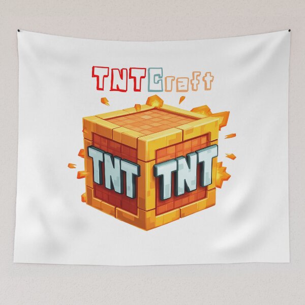Item preview, TNTCraft Minecraft TNT - Cute Blocky Lego Explosive Art Print designed and sold by DesignArtist.ia.
