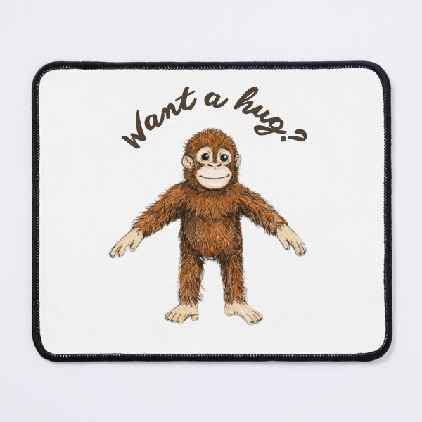 Item preview, Punch Hug Baby Monkey japanese Zoo Orangutan Plush designed and sold by CyberArtistOne.
