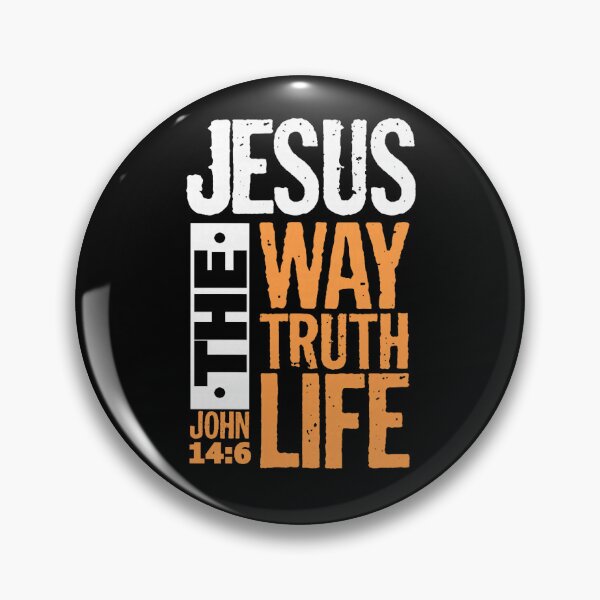 Item preview, Jesus The Way Truth Life John 146 Jesus Christian Bible Verse designed and sold by cherylcarney.