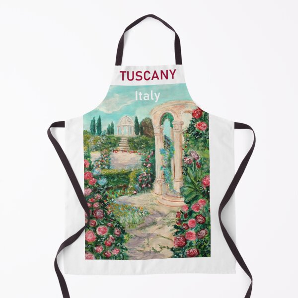 Item preview, Tuscany Italy – Romantic Mediterranean Garden Illustration designed and sold by ZiehrArt.