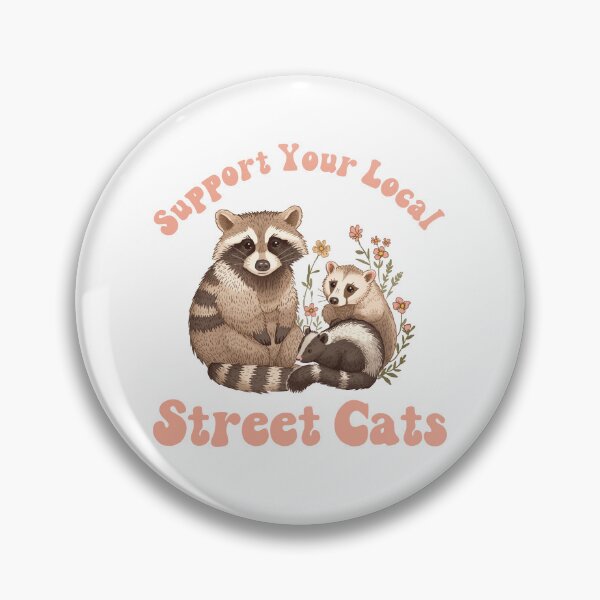 Item preview, Support Your Local Street Cats – Retro Wildlife Design designed and sold by Vision Crafted.