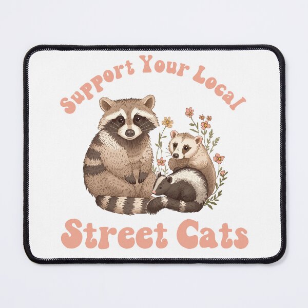 Item preview, Support Your Local Street Cats – Retro Wildlife Design designed and sold by Vision Crafted.