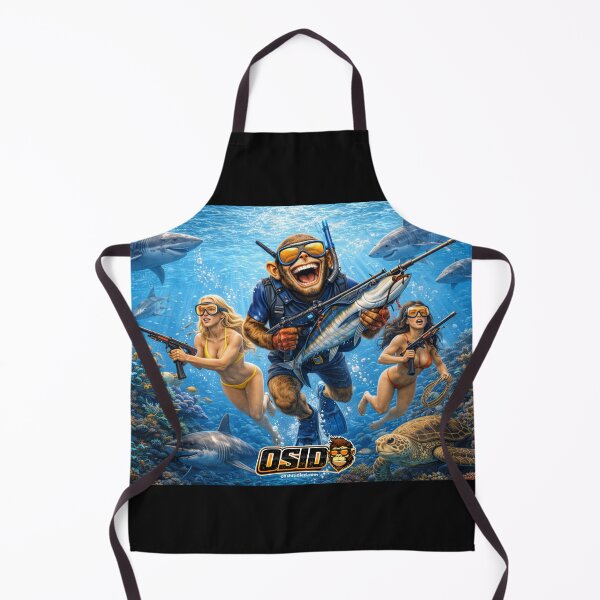 Item preview, OSID Monkey Spearfishing Mayhem – Underwater Shark Zone designed and sold by 131Mayhem.