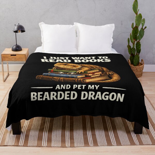 Item preview, I just want to read books and pet my bearded dragon designed and sold by JODYSMORGAN.
