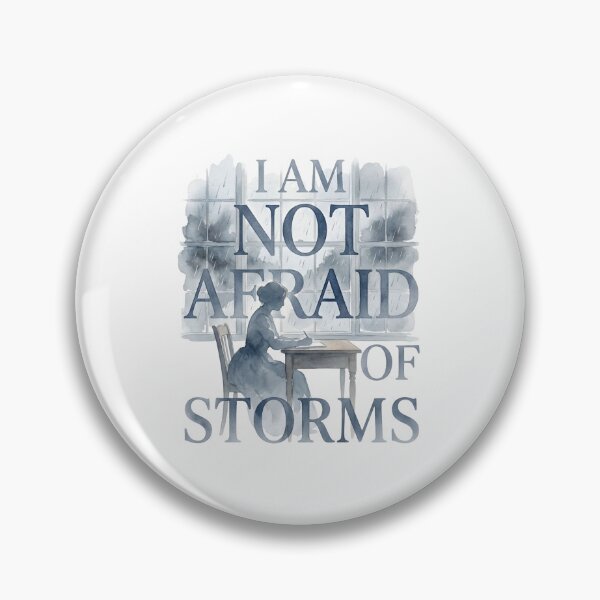 Item preview, Little Women I Am Not Afraid Of Storms Jo March Silhouette designed and sold by Fenay Designs.