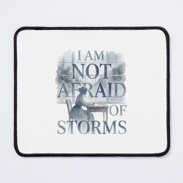 Item preview, Little Women I Am Not Afraid Of Storms Jo March Silhouette designed and sold by Fenay Designs.