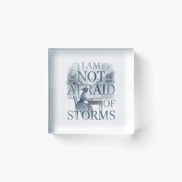 Item preview, Little Women I Am Not Afraid Of Storms Jo March Silhouette designed and sold by Fenay Designs.